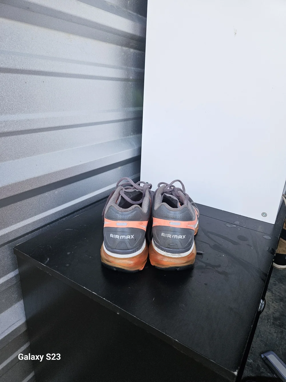 Nike Air Max+ 2012 Women’s 7 Dark Grey Coral Orange Running Shoes